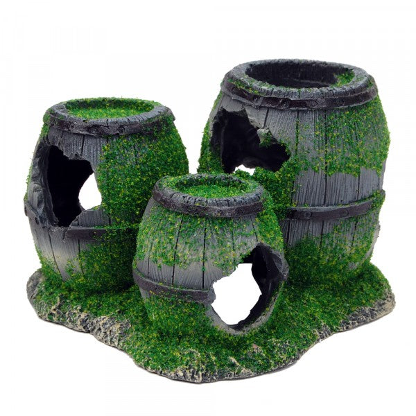 Bioscape Moss 3 Barrels Aquarium Ornament