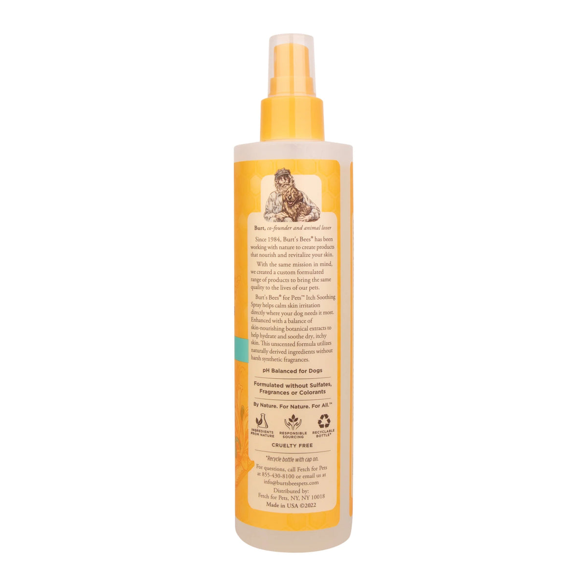 Burt's Bees Itch Soothing Spray with Honeysuckle for Dogs 296mL