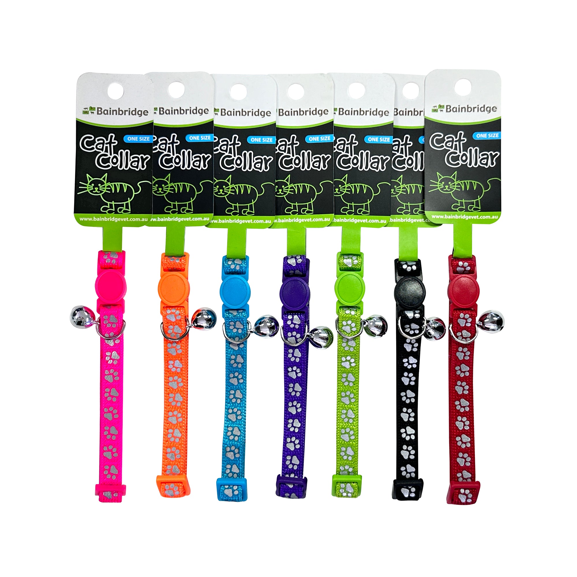 Paw Print Cat Collars With Names photo