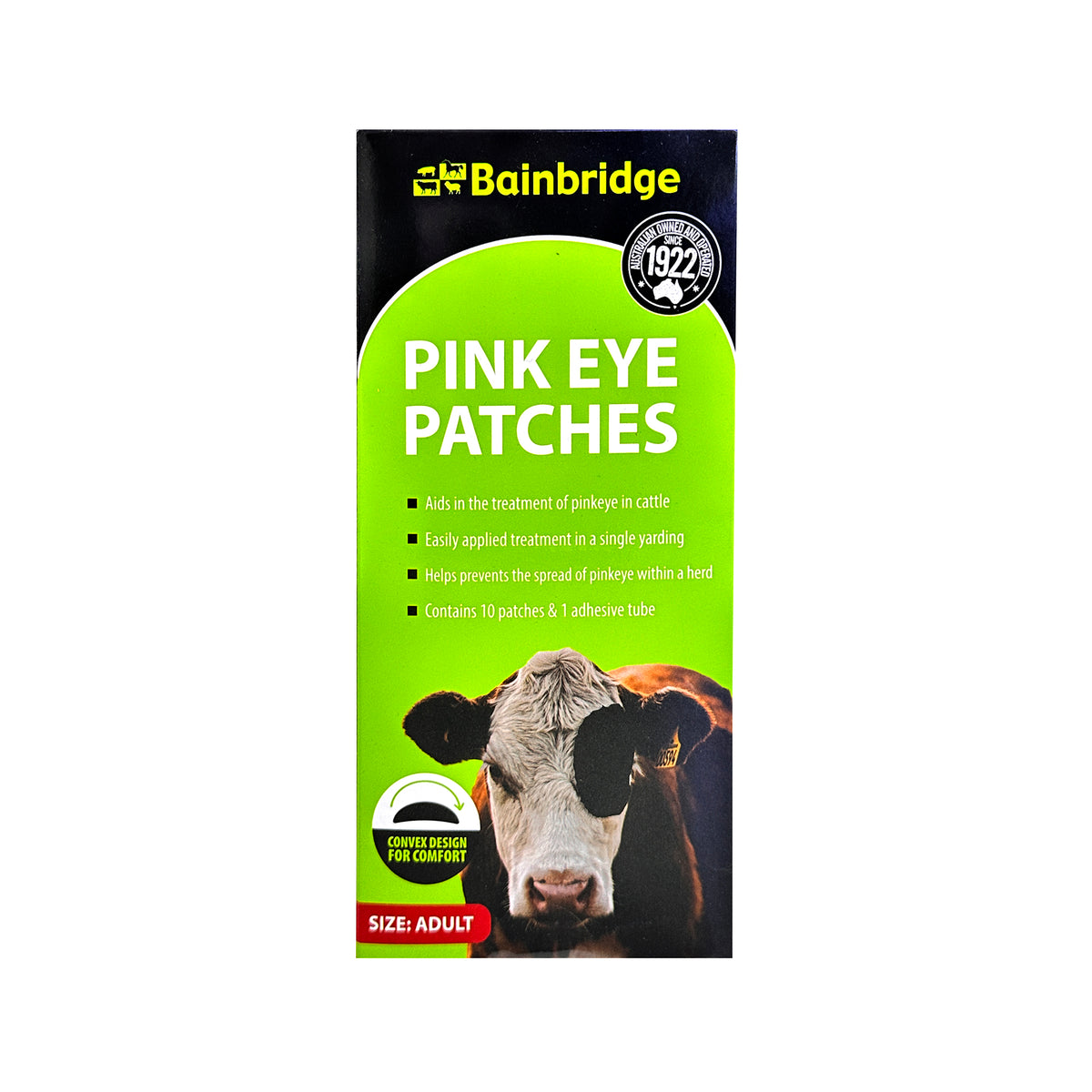 Bainbridge Pink Eye Patch Kit - 10 Pack with Adhesive