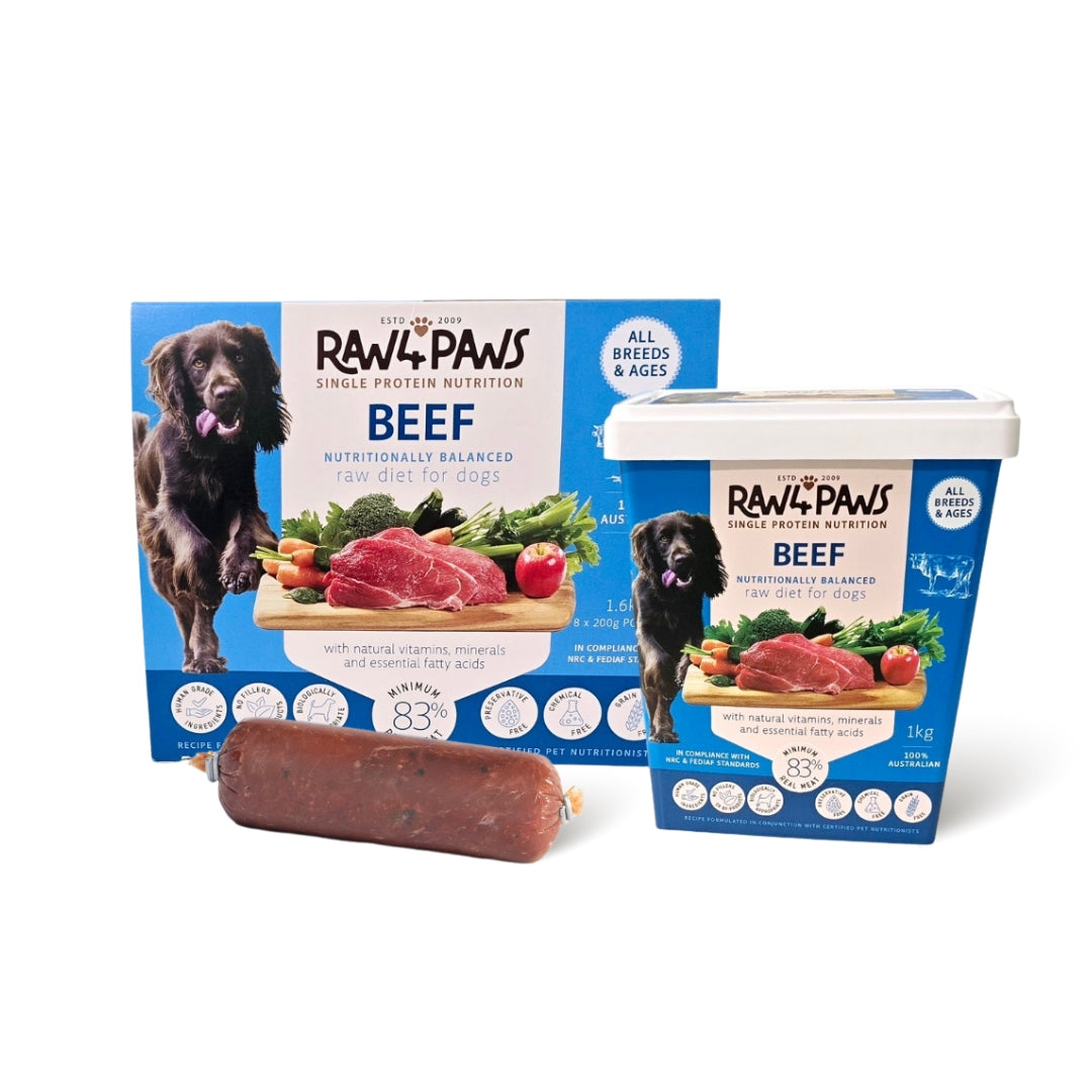 Raw4Paws Beef Raw Diet for Dogs (Frozen - Pickup Only)