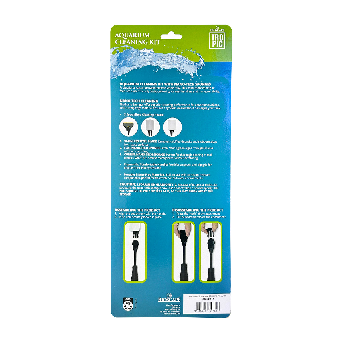 Bioscape Aquarium Cleaning Kit 30cm