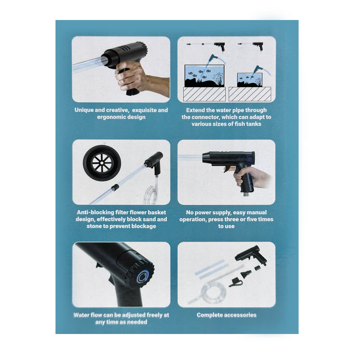 Bioscape Tropic Hand-Pressure Gravel Cleaner 30 - 60cm