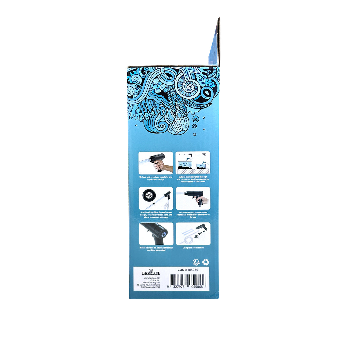 Bioscape Tropic Hand-Pressure Gravel Cleaner 30 - 60cm