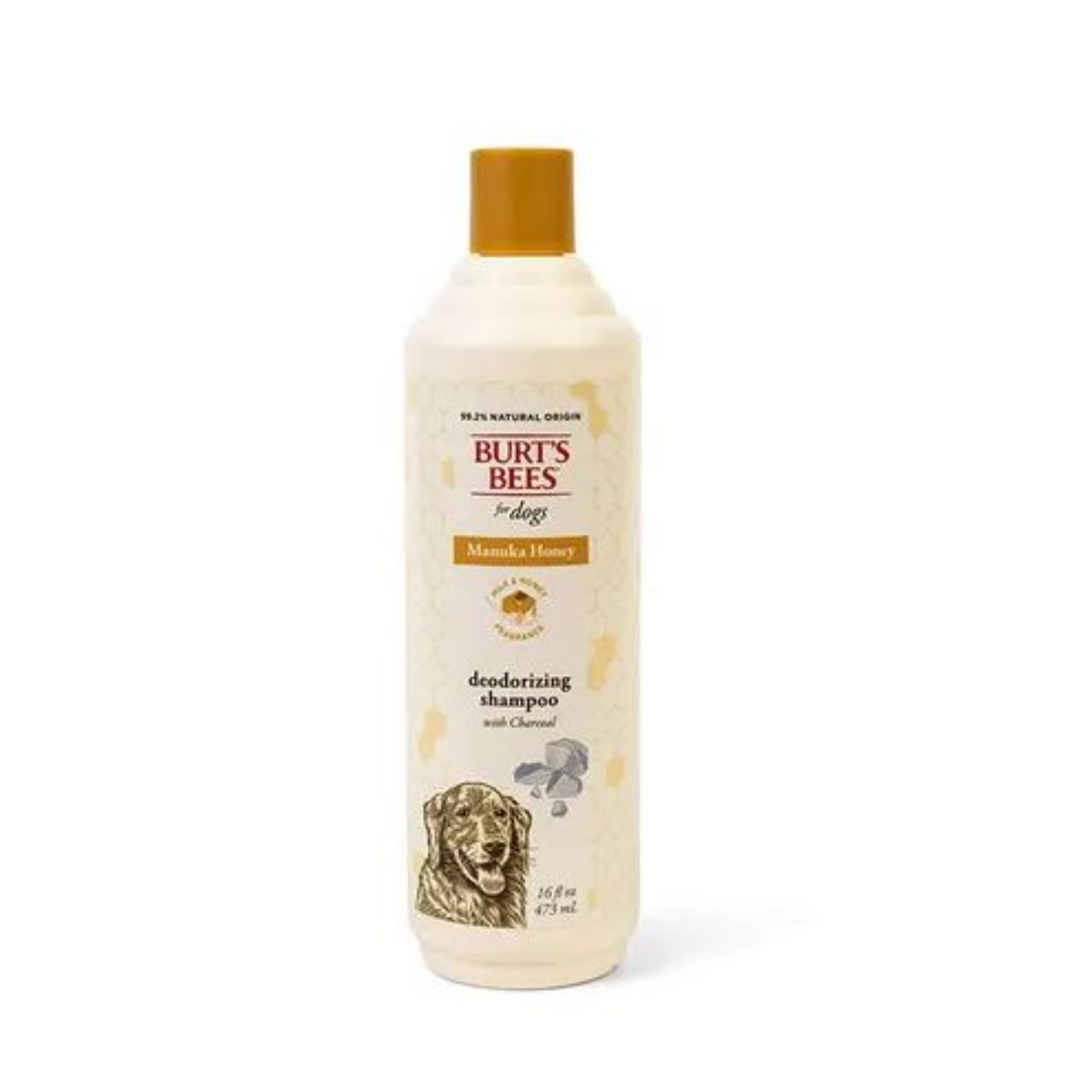 Burt’s Bees Manuka Honey Deodorizing Shampoo with Charcoal for Dogs 473mL