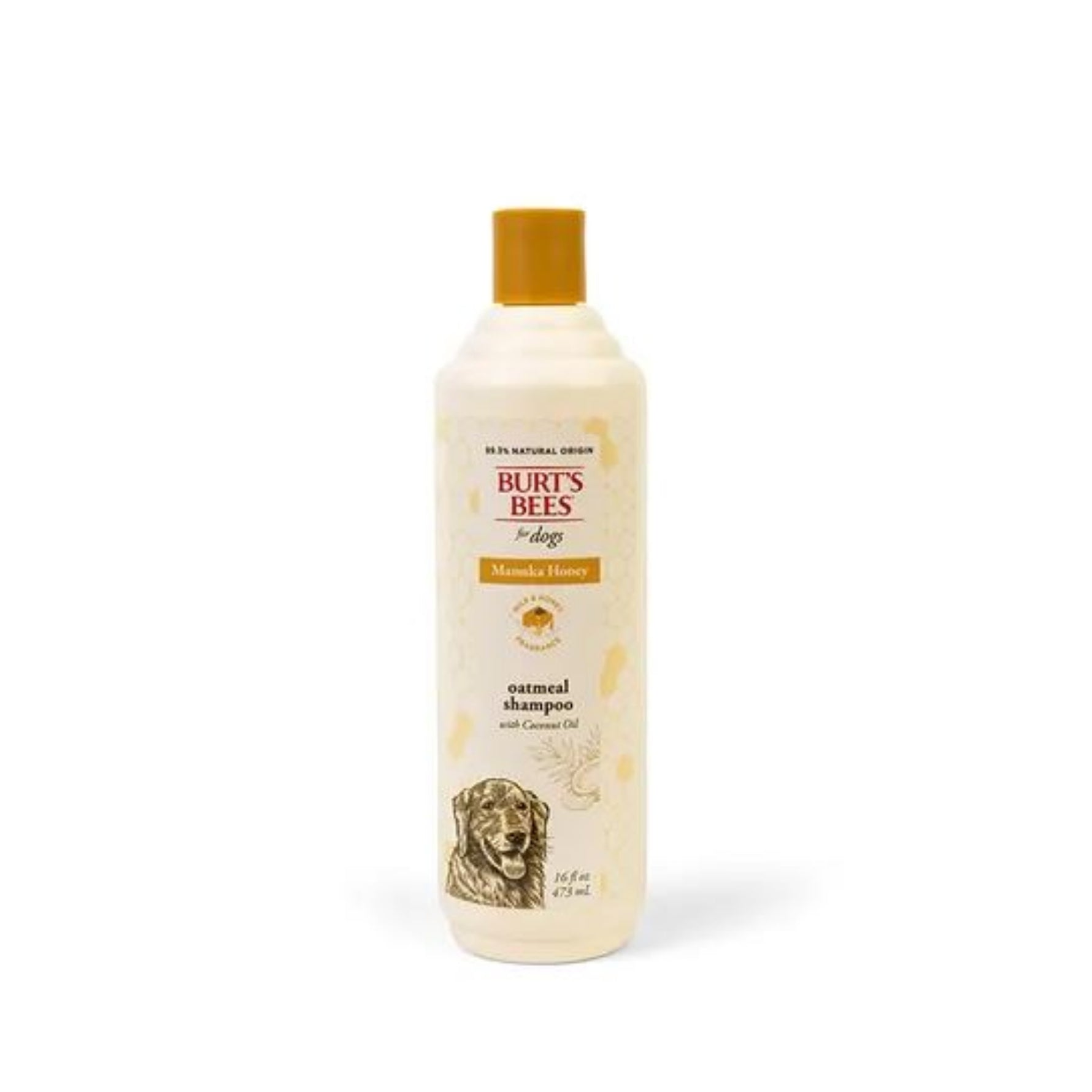 Burt’s Bees Manuka Honey Oatmeal Shampoo with Coconut Oil for Dogs 473mL