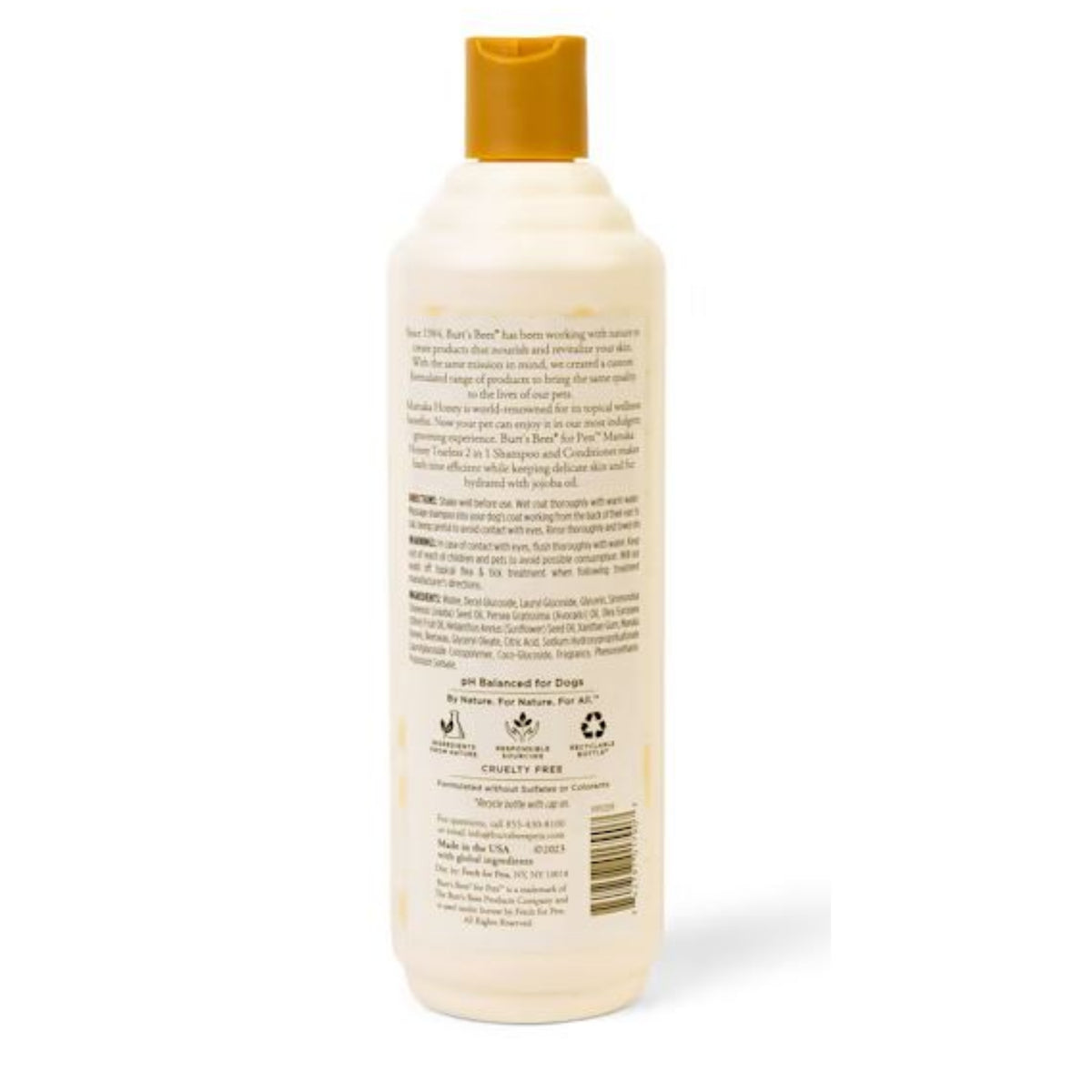 Burt’s Bees Manuka Honey Tearless 2 in 1 Shampoo and Conditioner for Puppies 473mL