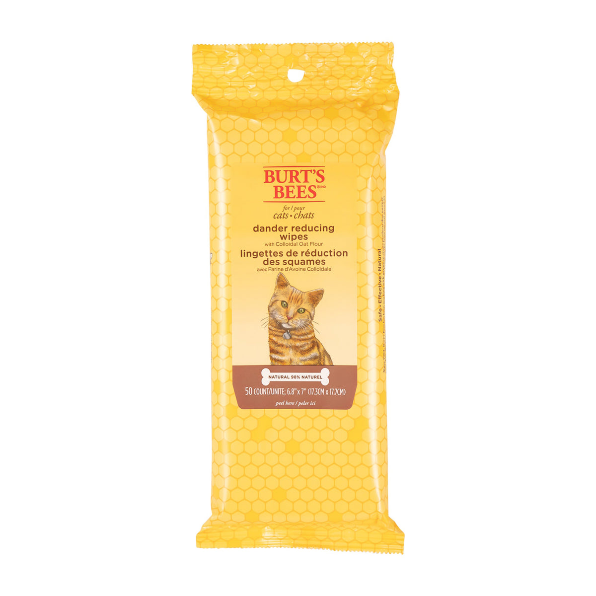 Burt's Bees Cat Dander Wipes - 50 pack