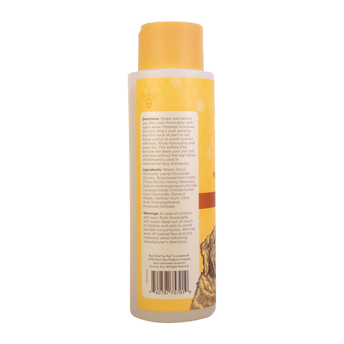 Burt's Bees Hypoallergenic Shampoo with Shea Butter and Honey for Dogs 473mL