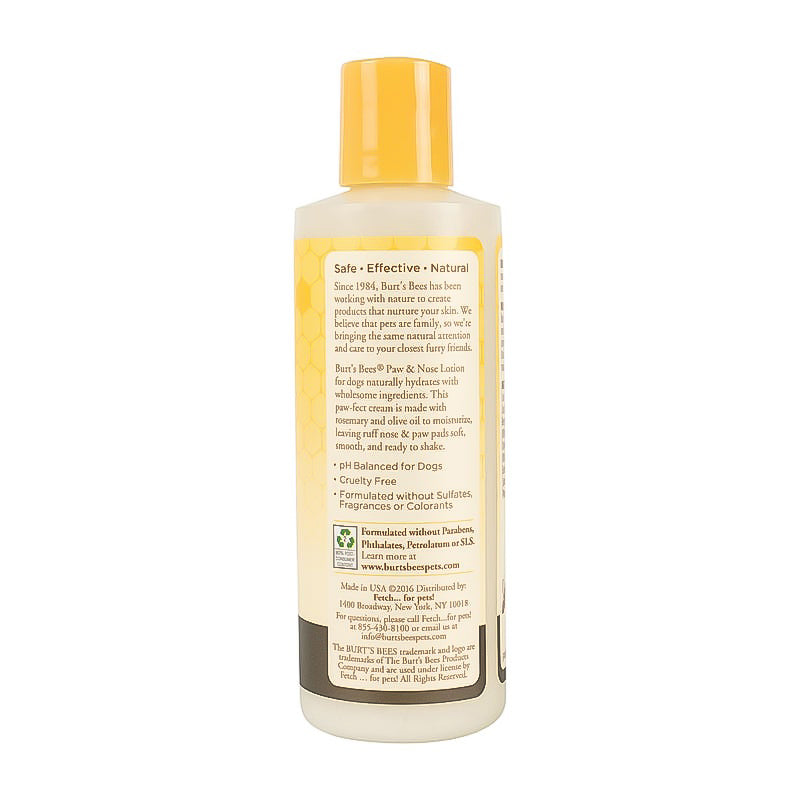 Burt's Bees Paw & Nose Lotion with Rosemary and Olive Oil for Dogs 118mL