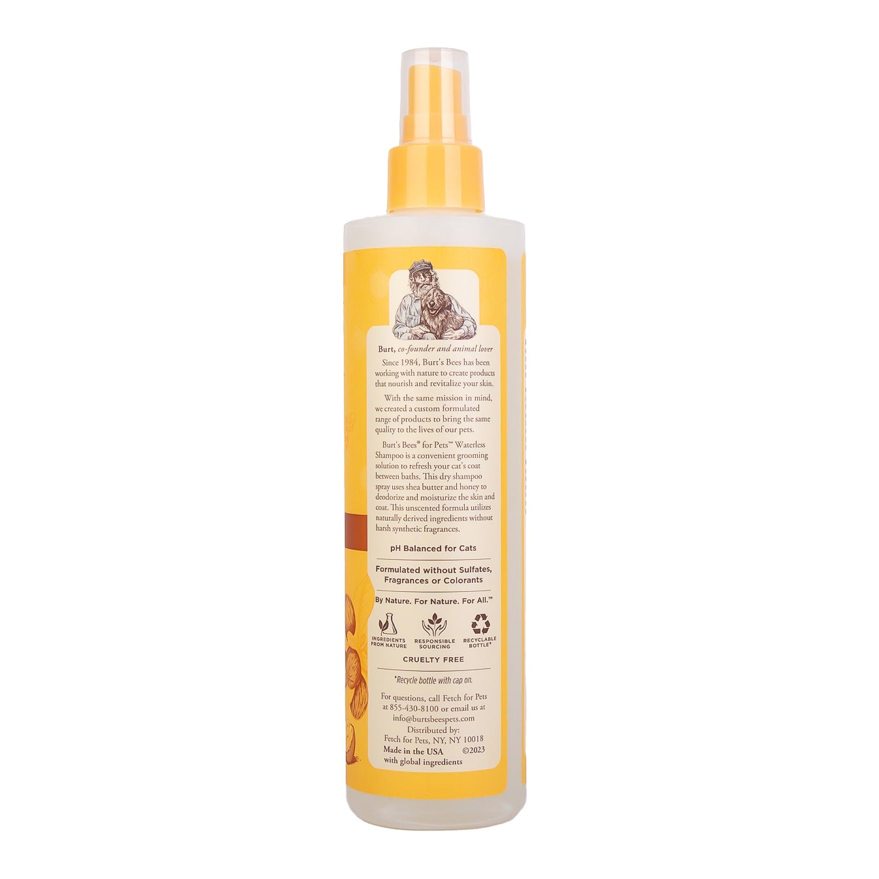 Burt's Bees Waterless Shampoo for Cats 296mL
