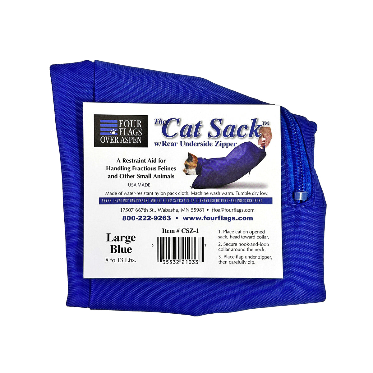 The Cat Sack with Rear Underside Zipper