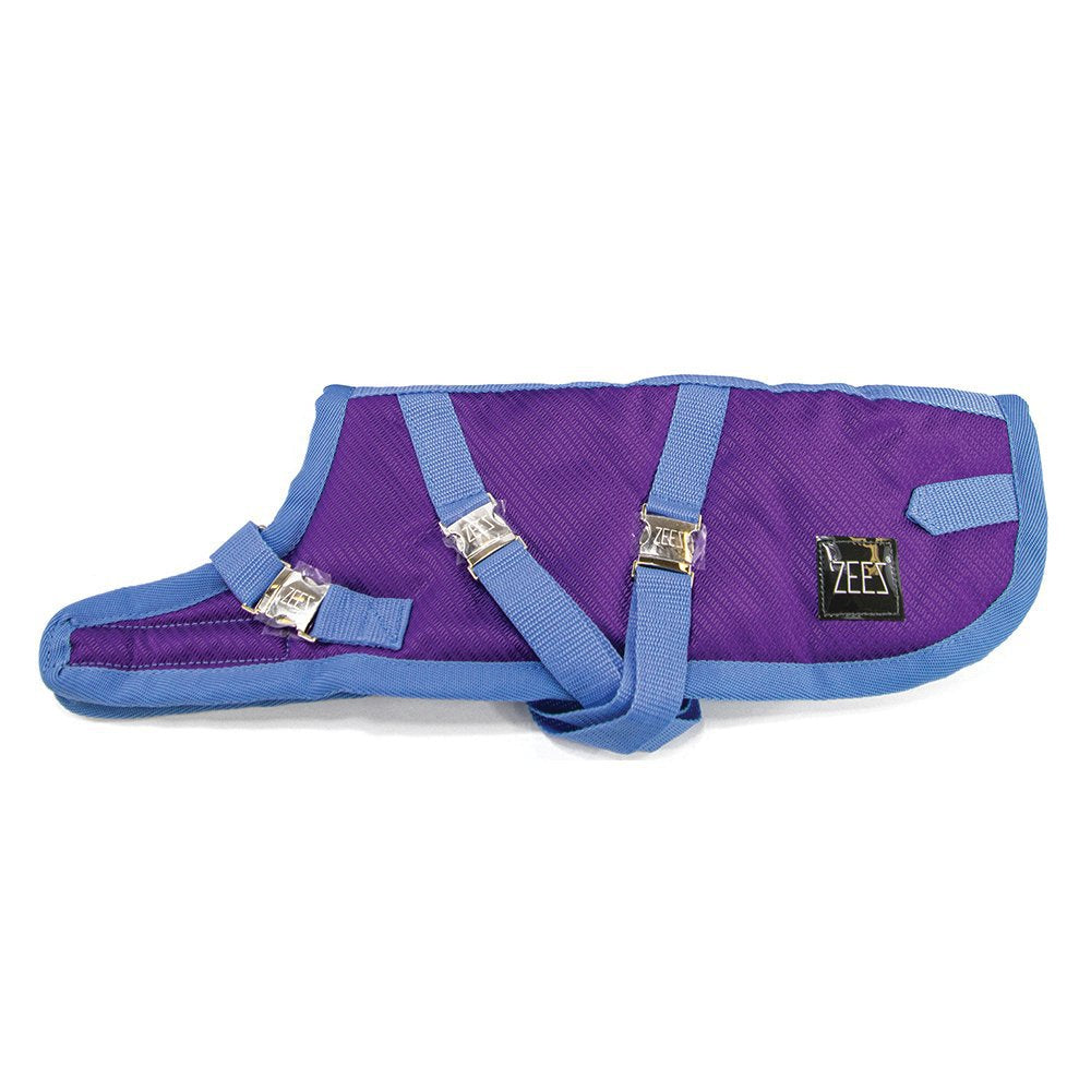 ZeeZ Supreme Dachshund Dog Coat - Grape Purple/Blue