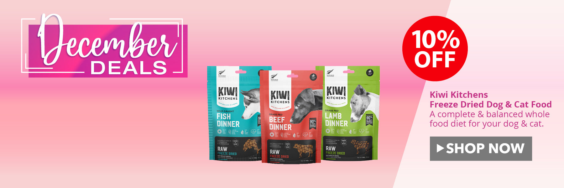 Kiwi Kitchens Freeze Dried Dog & Cat Food ON SALE NOW