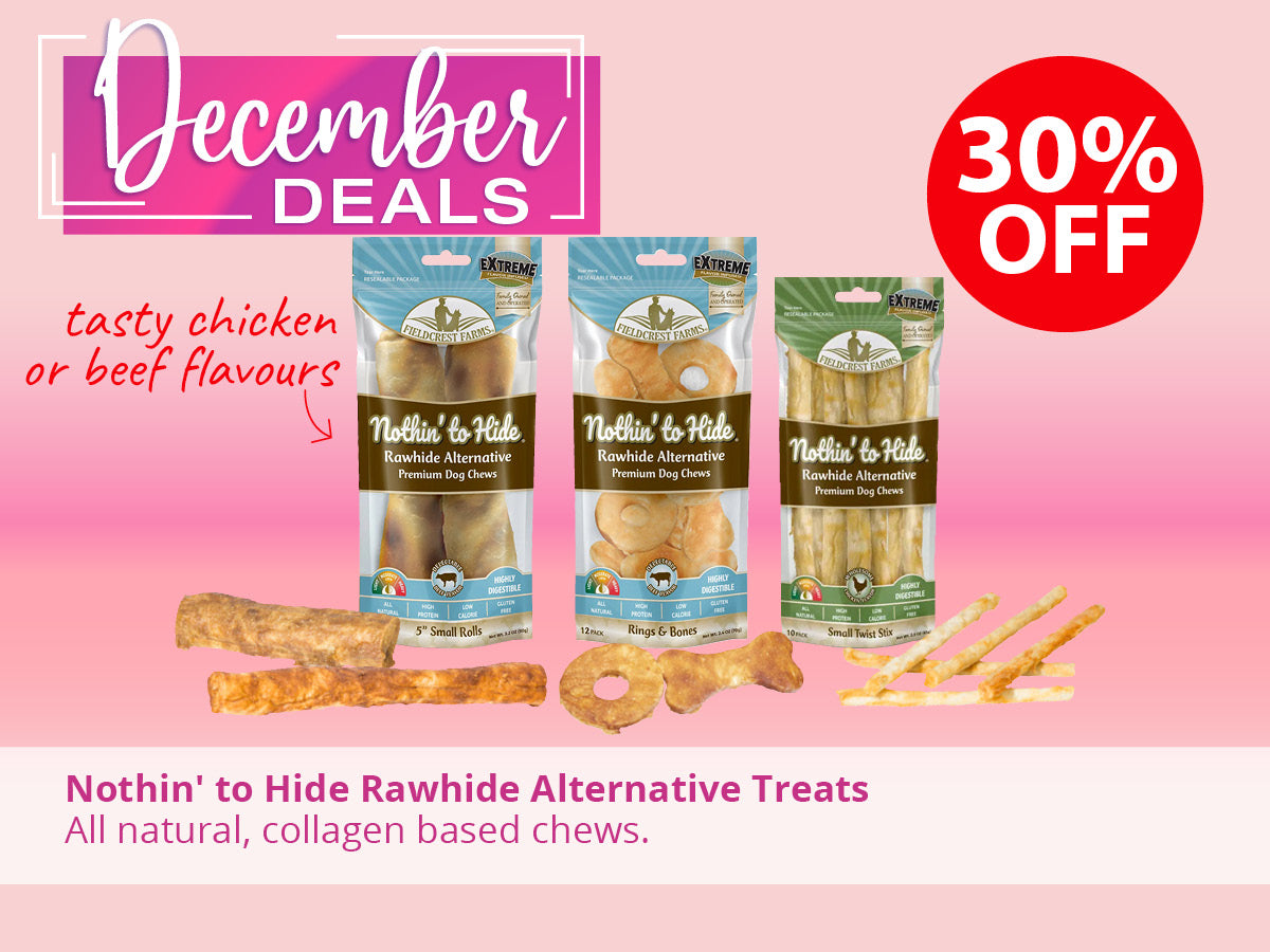 Nothin' to Hide Rawhide Alternative Treats ON SALE NOW