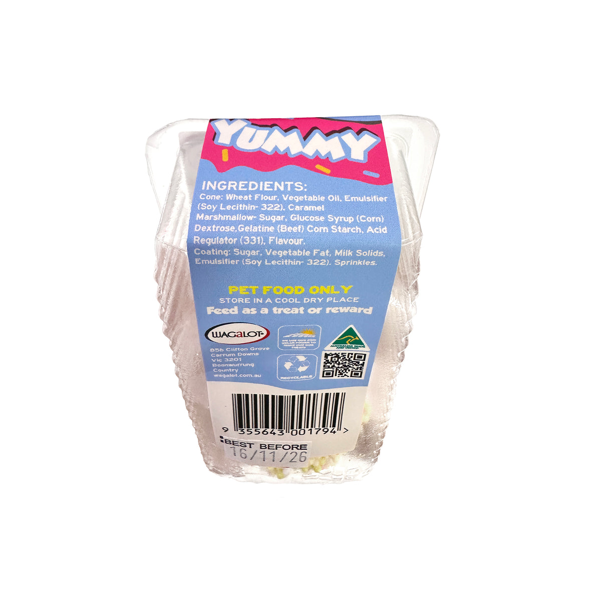 Designer Dog Treats - Ice Cream Cone 65g