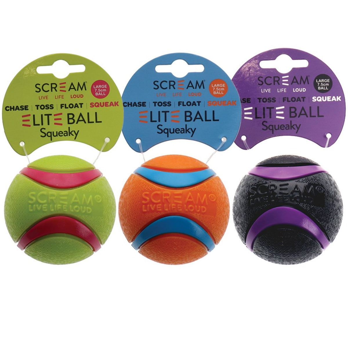 Scream Elite Squeaky Ball Squeaky 7.5cm