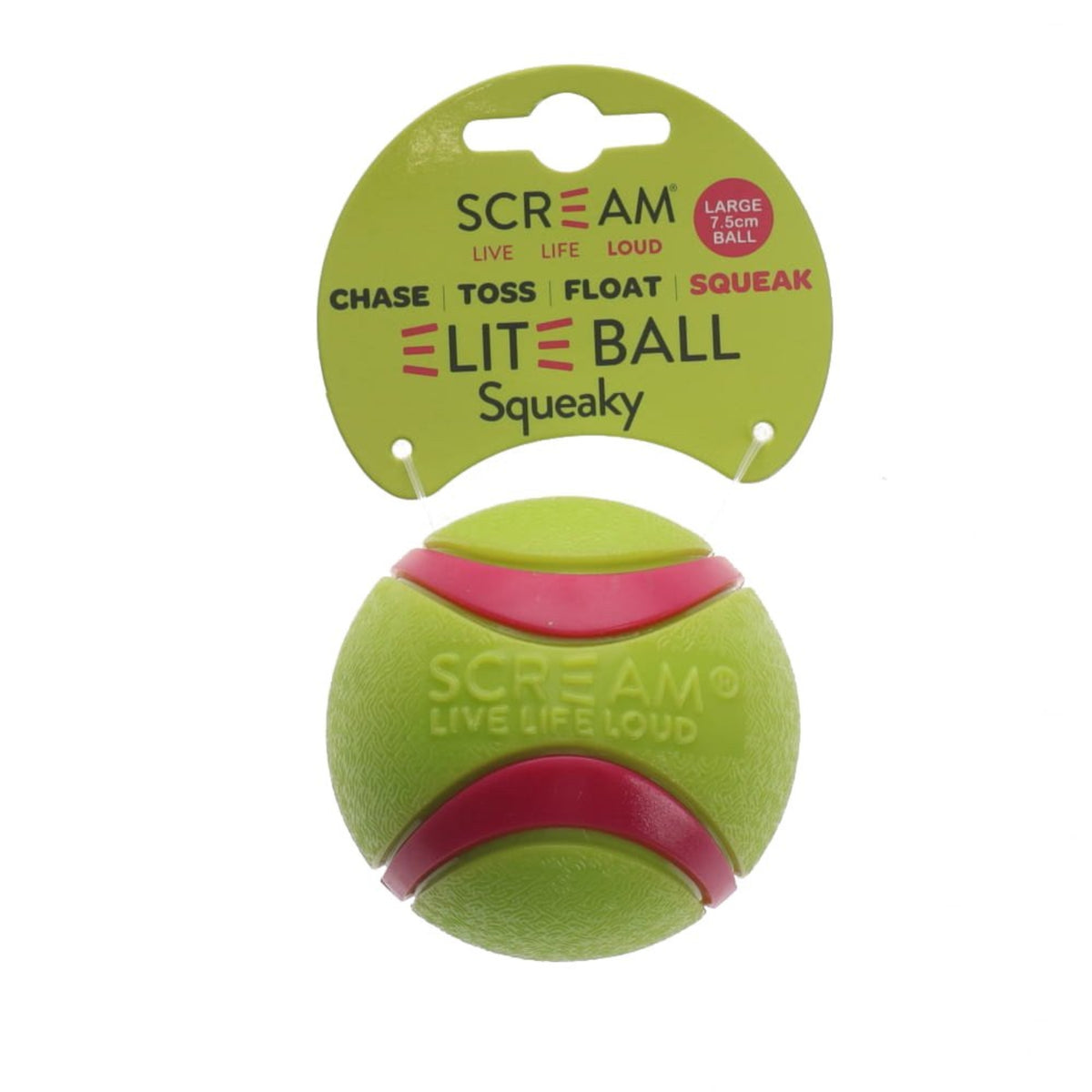 Scream Elite Squeaky Ball Squeaky 7.5cm