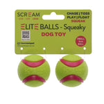 Scream Elite Squeaky Balls - 2 Pack