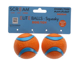 Scream Elite Squeaky Balls - 2 Pack