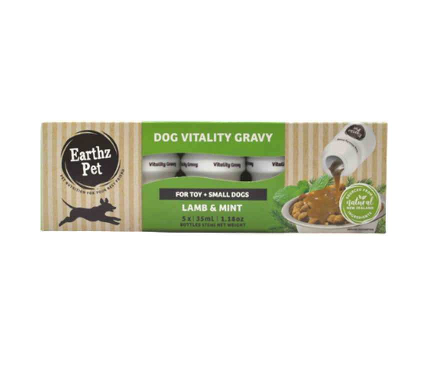 Earthz Pet Lamb &amp; Mint Dog Vitality Gravy - Toy/Small Dog (5x35mL Pack)