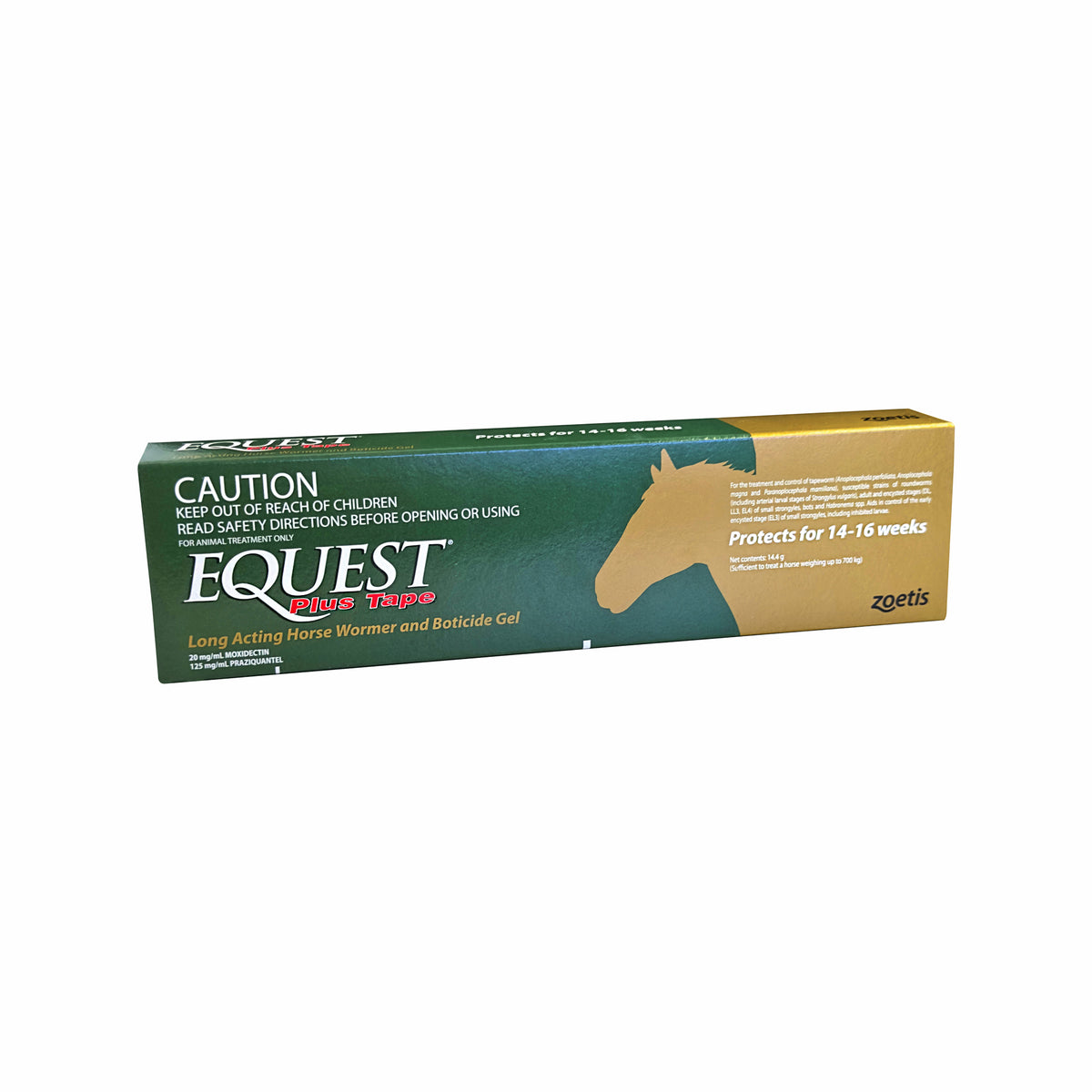 Equest Plus Tape Long Acting Horse Wormer and Boticide Gel 14.4g