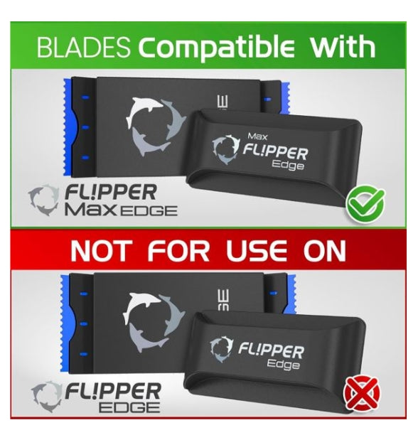Flipper Edge Max Acrylic Safe Plastic Blades - 10 pack