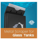 Flipper Edge Max Stainless Steel Replacement Blades for Glass Tanks - 4pack