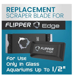 Flipper Edge Stainless Steel Replacement Blades for Glass Tanks - 4 pack