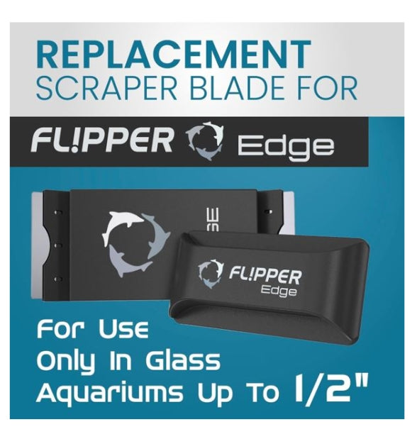 Flipper Edge Stainless Steel Replacement Blades for Glass Tanks - 4 pack
