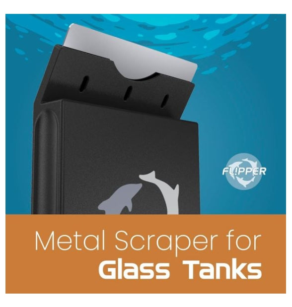 Flipper Edge Stainless Steel Replacement Blades for Glass Tanks - 4 pack