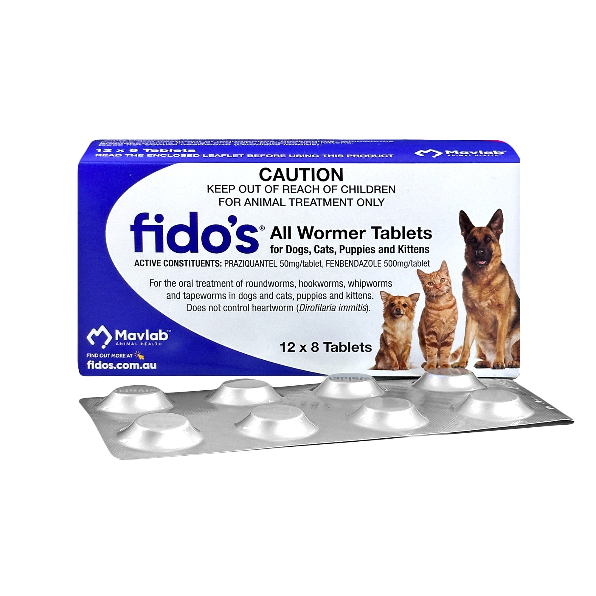 Fido's All Wormer Tablets 96's