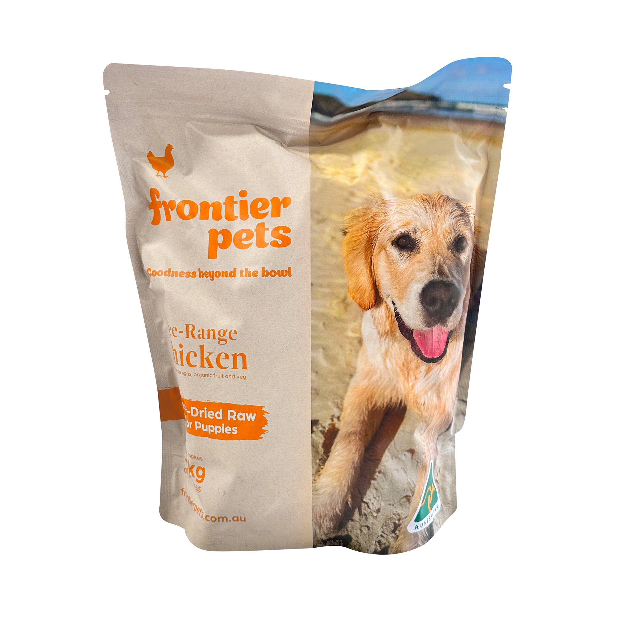 Frontier Pets Free-Range Chicken Freeze-Dried Raw Food for Puppies