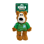 KONG Holiday Wild Knots Sweater Bear - Medium/Large (Green)