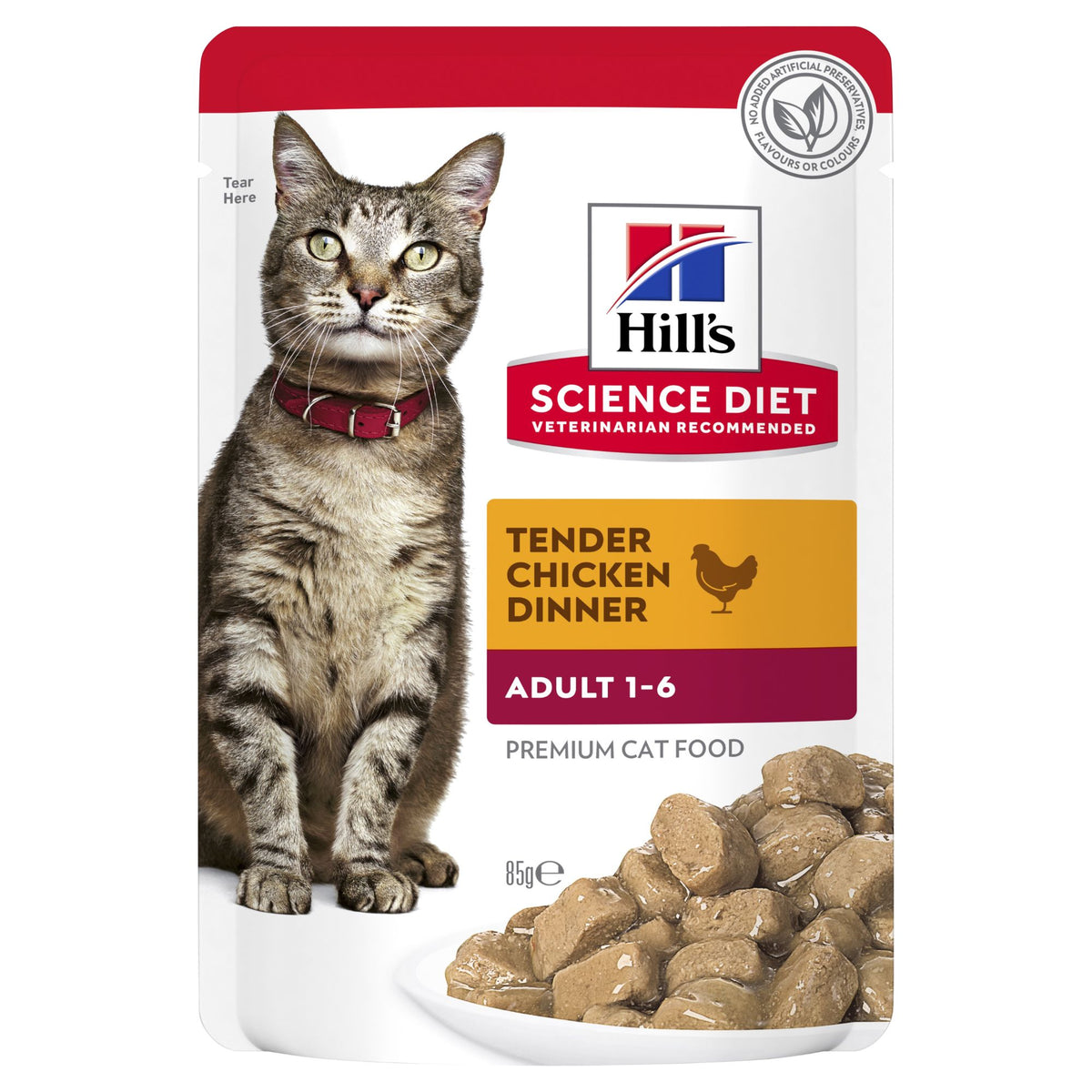 Hill's Science Diet Feline Adult 1-6 years Tender Chicken Dinner 85g x 12