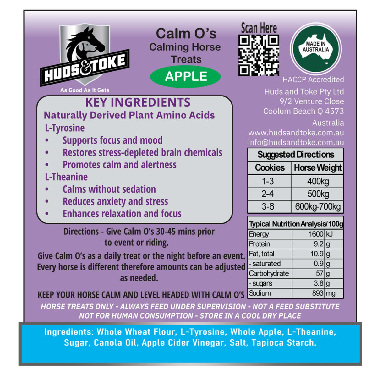 Huds & Toke Calm O's Calming Horse Treats