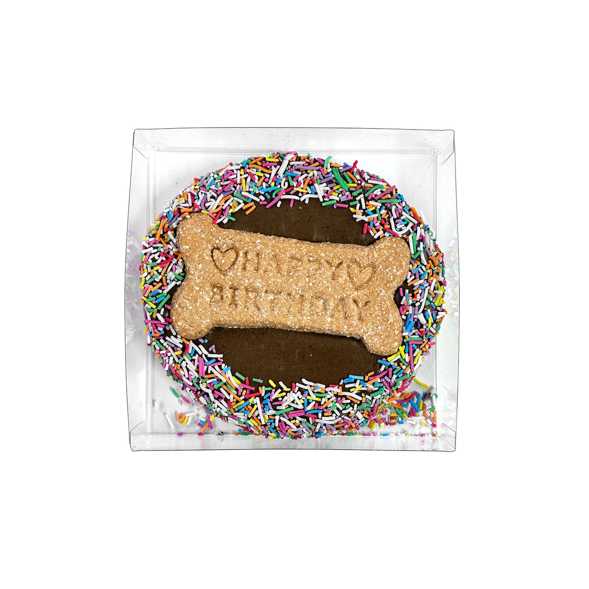 Huds & Toke Carob Frosted Doggy Birthday Cake Biscuit - 12cm