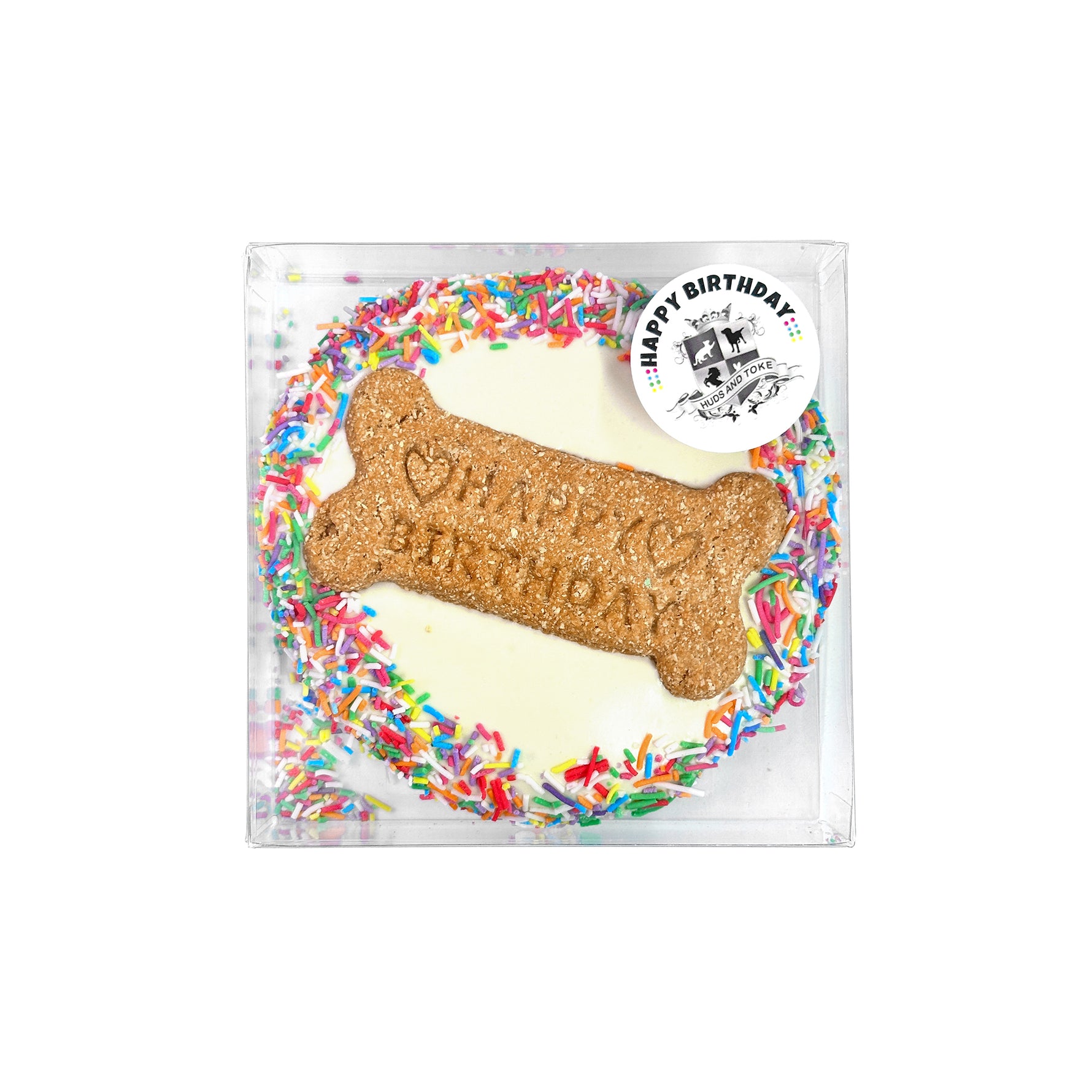 Huds & Toke Yoghurt Frosted Doggy Birthday Cake - 12cm