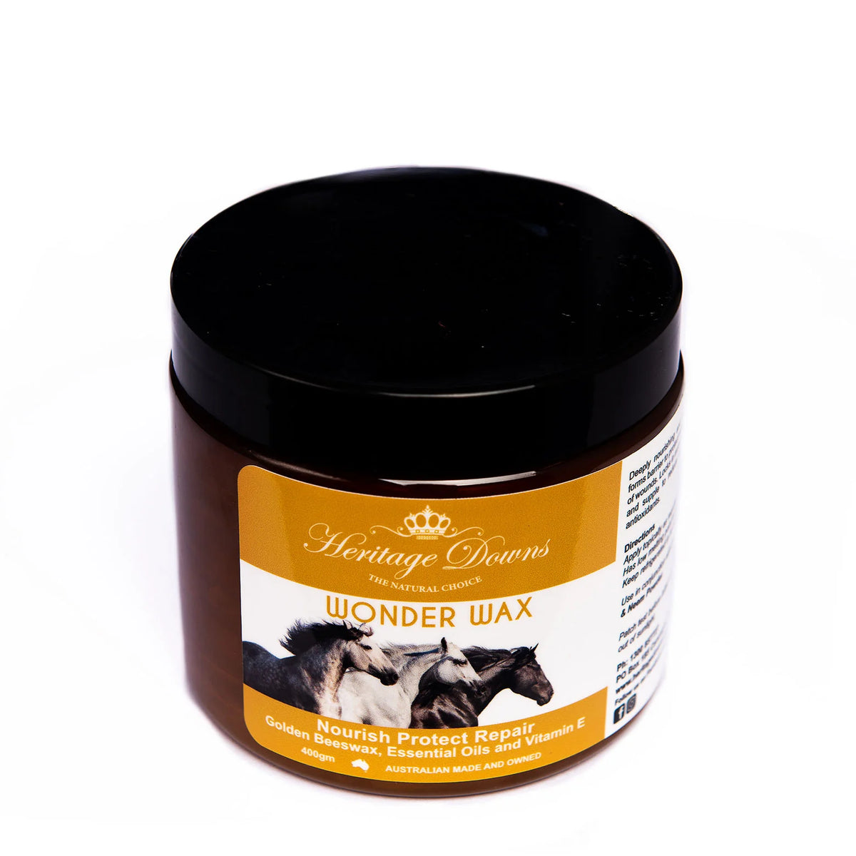 Heritage Downs Wonder Wax with Essential Oils and Vitamin E
