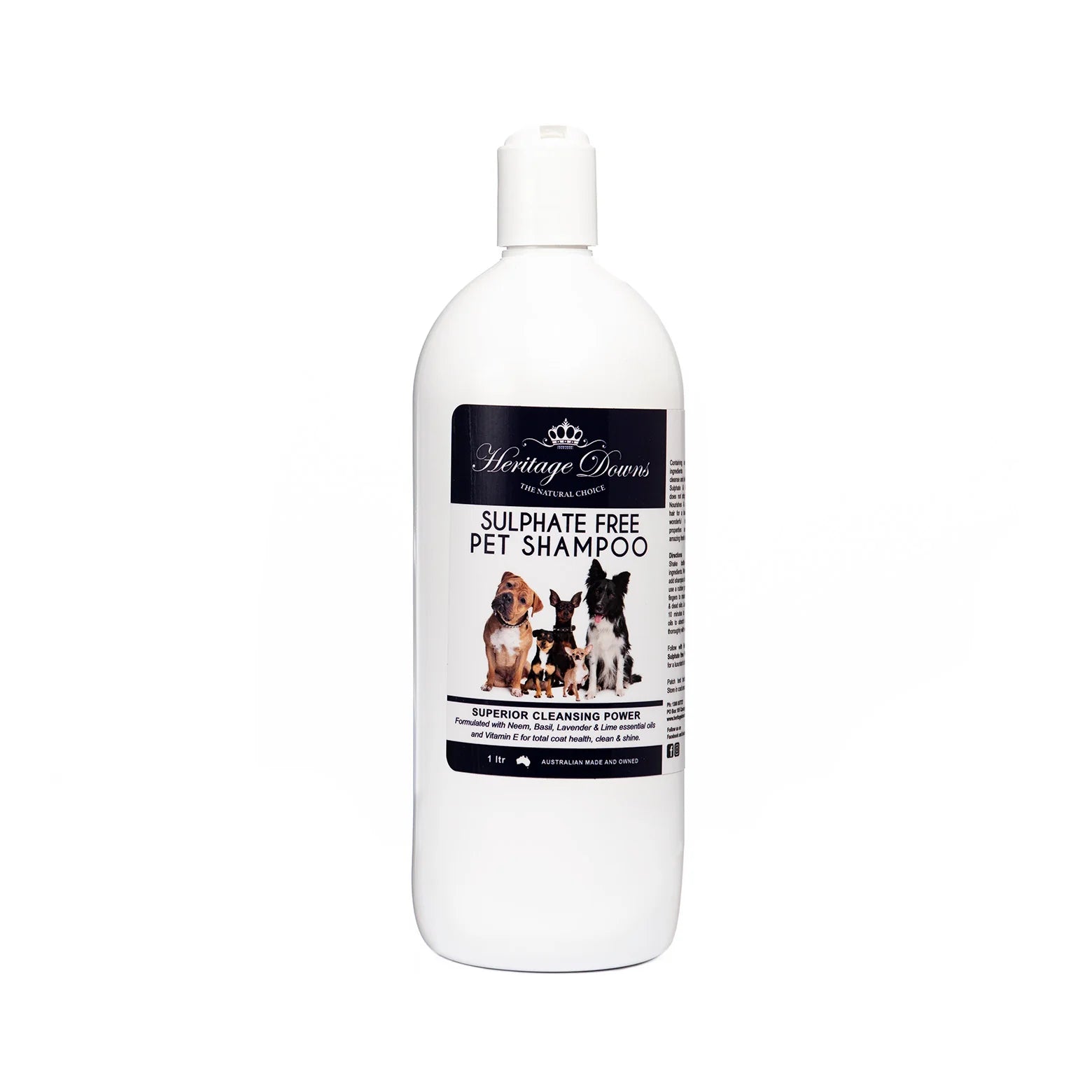 Heritage Downs Neem, Basil & Lavender Pet Shampoo