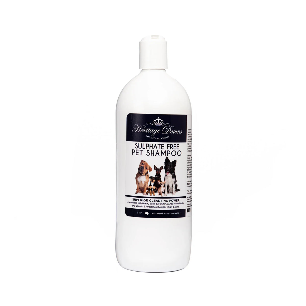Heritage Downs Neem, Basil & Lavender Pet Shampoo