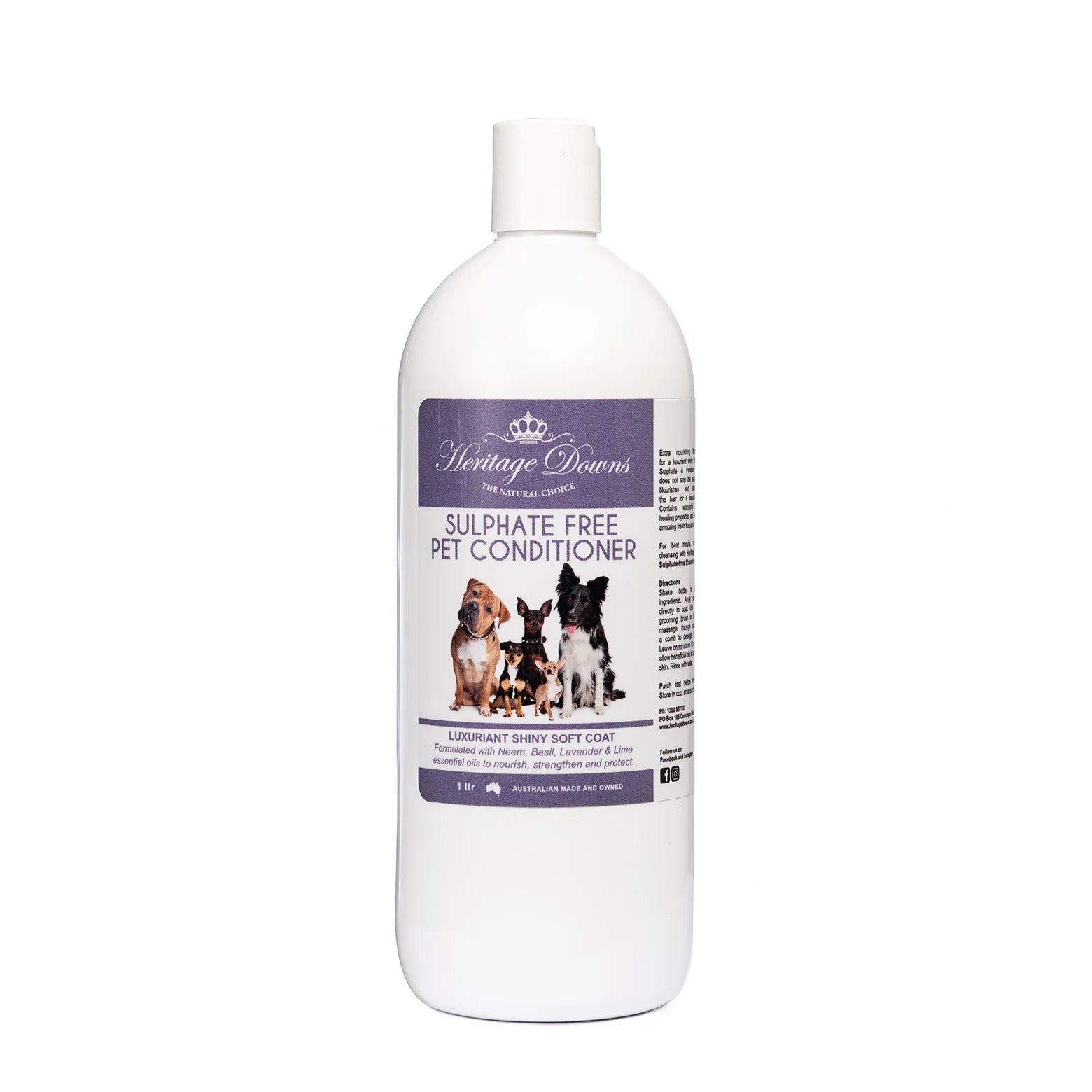 Heritage Downs Neem, Basil & Lavender Pet Conditioner