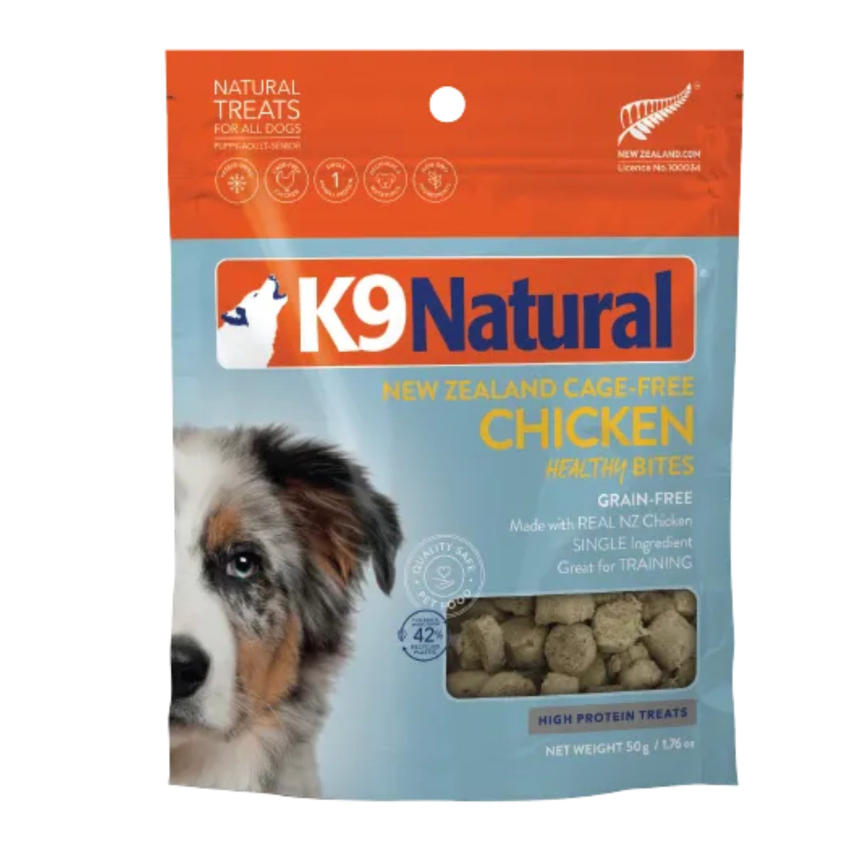 K9 Natural Chicken Healthy Bites Dog Treats 50g