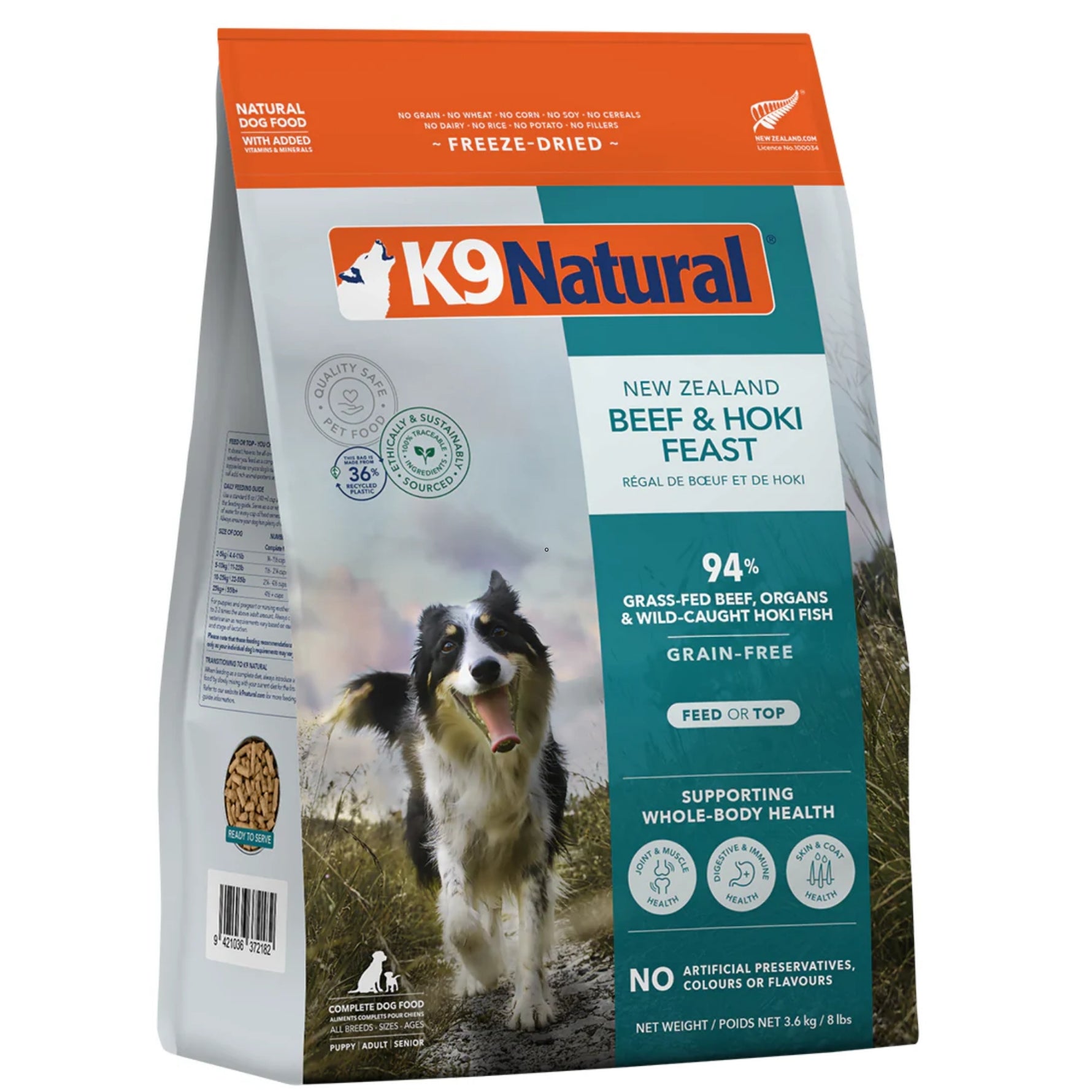 K9 Natural Beef & Hoki Feast  Freeze-Dried Dog Food