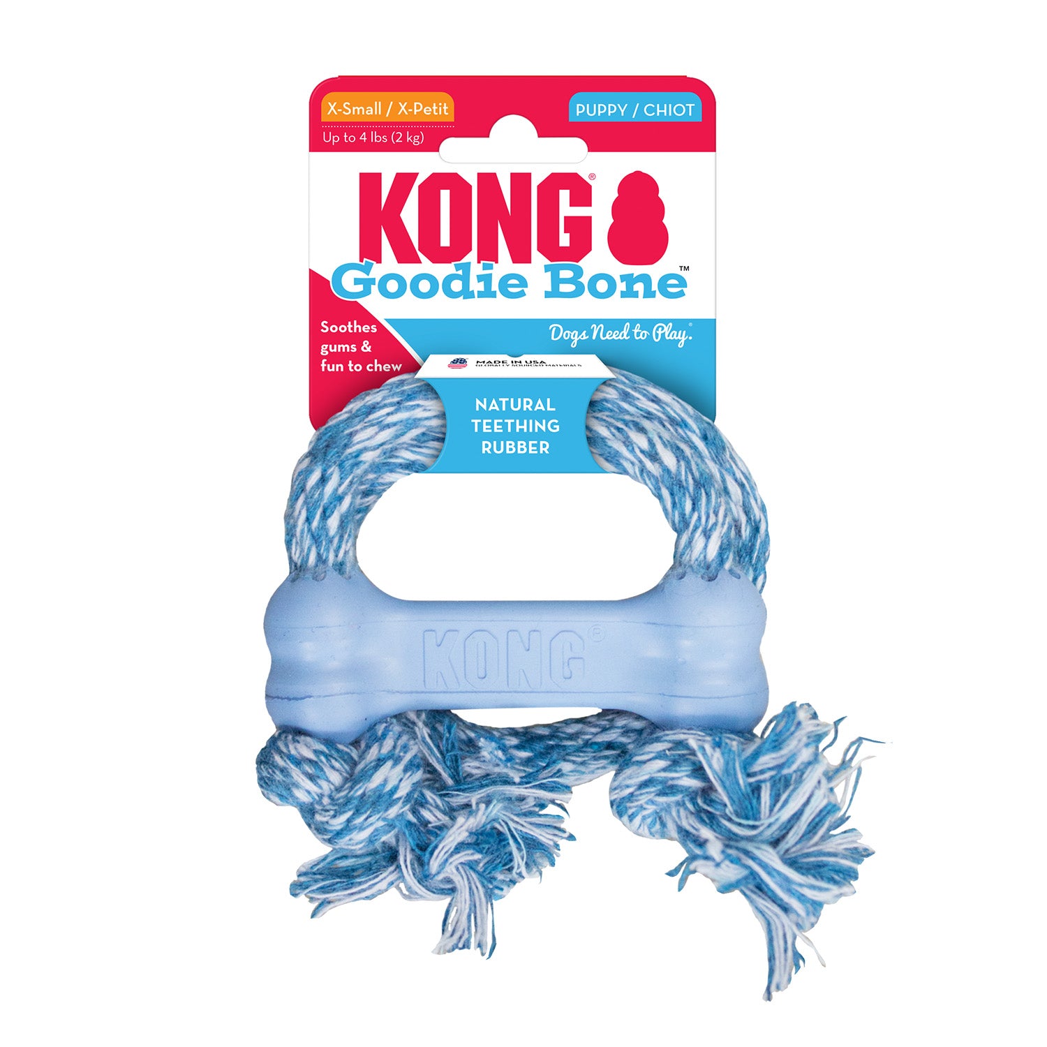 KONG Puppy Goodie Bone with Rope