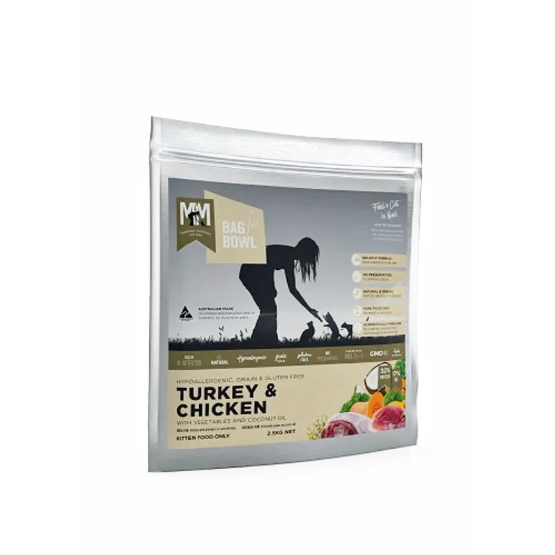 MfM Turkey & Chicken Super Premium Grain & Gluten Free Kitten Food 2.5kg