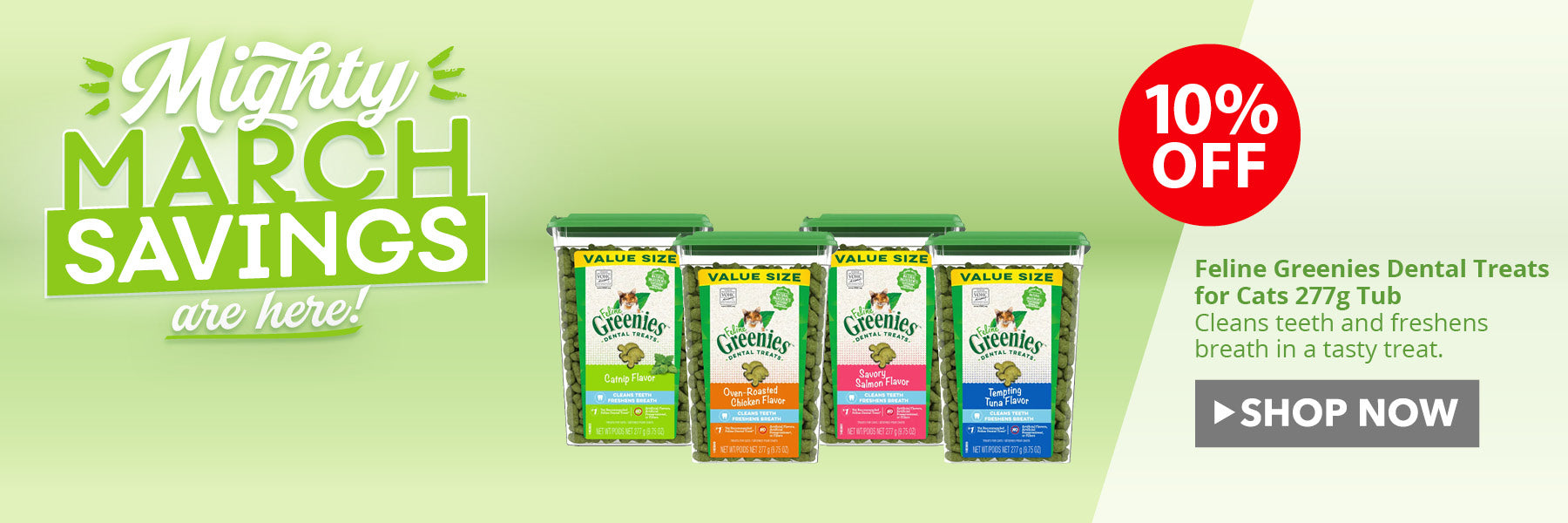 Greenies for Cats Tub ON SALE NOW 