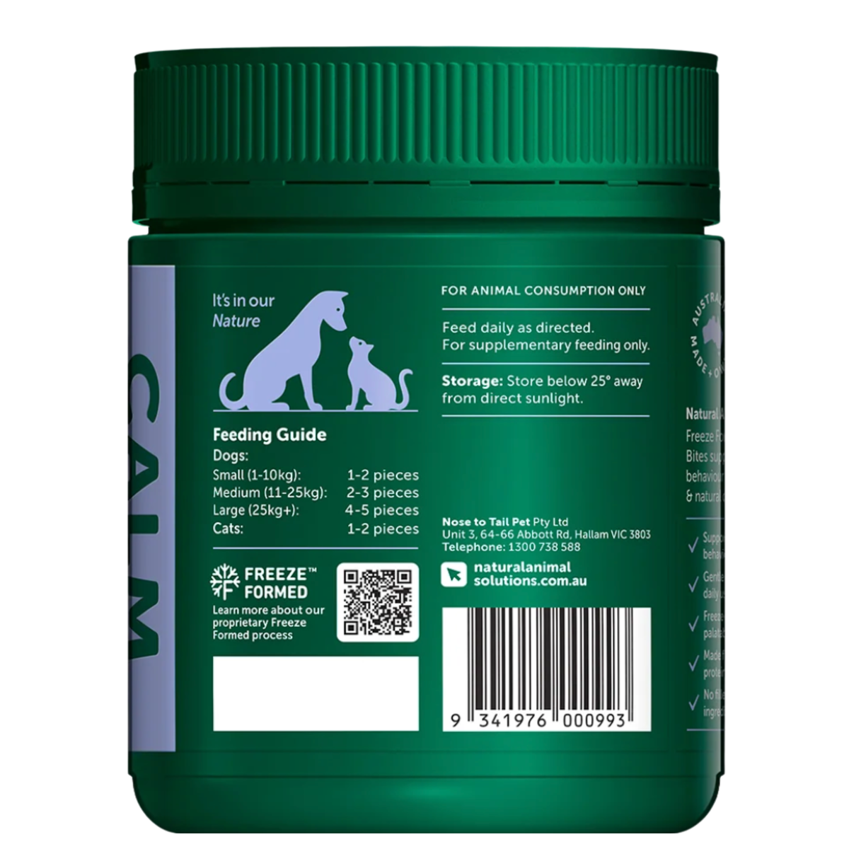 Natural Animal Solutions Freeze Formed Calm Health Bites