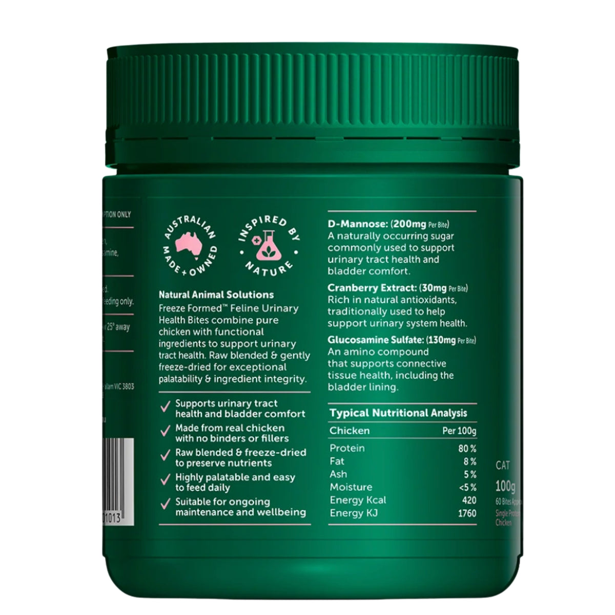 Natural Animal Solutions Freeze Formed Feline Urinary Health Bites