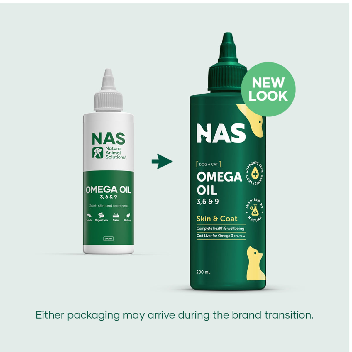 Natural Animal Solutions Omega Oil for Dogs & Cats 200mL
